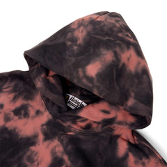 A Bathing Ape Destroyed Bleach Logo Relaxed Fit Pullover Hoodie (Black)