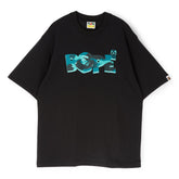 A Bathing Ape Color Camo Bape Logo Relaxed Fit Tee M (Black)