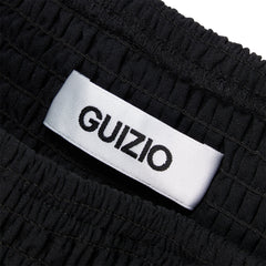 Danielle Guizio Constance Smocked Skirt (Black)