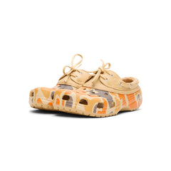 Crocs Classic Duck Camo Boat Shoe (Tan/Shocking Orange)