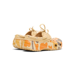 Crocs Classic Duck Camo Boat Shoe (Tan/Shocking Orange)