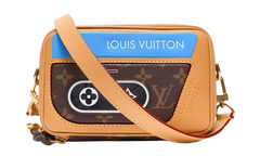 Music Player Monogram Messenger Bag "Brown/Blue" LVMPMMBBBBM