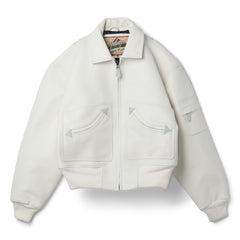 Adidem Asterisks Lambskin Jacket (White)