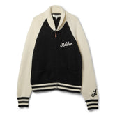 Adidem Asterisks Knit Zip Up Sweater (Cream)