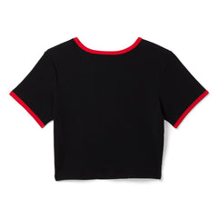 Dime Womens Star Baby Tee (Black)