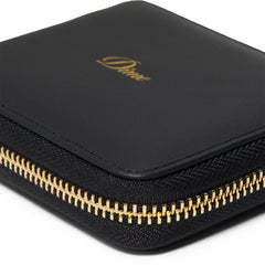 Dime Cursive Zip Wallet (Black)