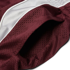 A Bathing Ape Solid Camo Jacquard Multilogo Relaxed Fit Sweat Shorts (Burgundy)