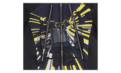 Leather Racing Jacket "Black / Yellow" LRJ001