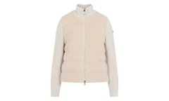Stand Up Collar Zip Up Cardigan WMNS "White" MON53