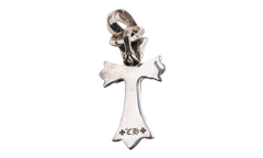 Double Cross Pendant with Bale "Silver" CHRM1154