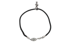 KZ Casette CH Cross Silk Bracelet "Black" CHRM0778