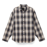 Beach Brains Drop Long Sleeve Shirt (Grey/Pink check)