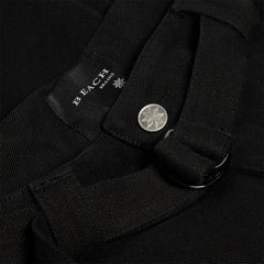 Beach Brains Pleated Work Pant (Black)