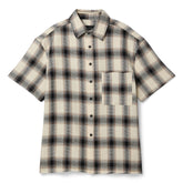 Beach Brains Hold Short Sleeve Shirt (Black/Brown check)