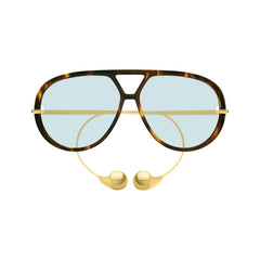 Bottega Veneta BV1273S-007 (Havana-Gold-Green)
