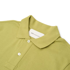 AMI Contrasted AMI De Coeur Polo Shirt (Matcha)