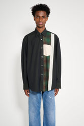 TRÈS BIEN everywear Re-Worked Classic Shirt Mixed Ripstop Black