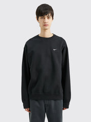 Nike Solo Swoosh Fleece Sweatshirt Black / White