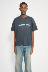 Stockholm Surfboard Club Glitter Printed T-Shirt Black