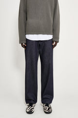 Stone Island Denim Research Loose Leg Jeans Raw Indigo