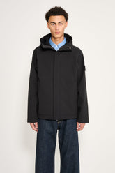 Stone Island Soft Shell-R e.dye Hooded Short Parka Black