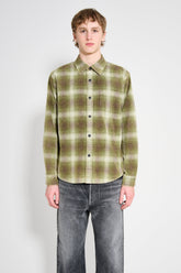 Stüssy Rocco Plaid Shirt Green