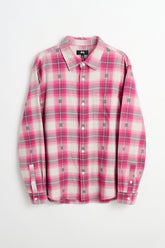 Stüssy Motif Plaid Shirt Pink