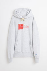 TRÈS BIEN x Champion Reverse Weave Kiosque Hood Grey Melange