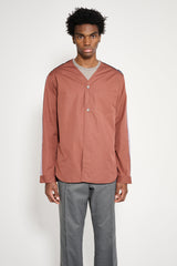 TRES BIEN ATELJÉ Deconstructed Baseball Shirt Brown