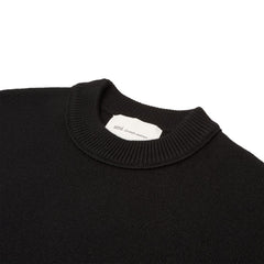 AMI Crewneck Sweater With Contrasted AMI De Coeur (Noir/Rouge)