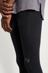 Y-3 Running Leggings Black