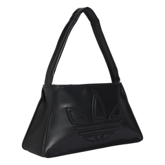 adidas Polyurethane Outline Trefoil Shoulder Bag - Black