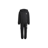 adidas Childrens Hoodie FZ Cargo Tracksuit - Black