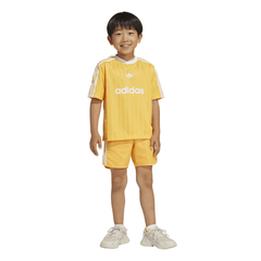 Adidas Kids Football Shorts and Tee Set - Gold