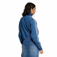 adidas Womans Denim Track Top - Blue