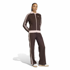 adidas Womens Classic Track Top - Aurora Coffee / Pink