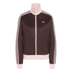 adidas Womens Classic Track Top - Aurora Coffee / Pink