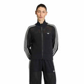 adidas Womens Kitted Crochet Track Top - Black