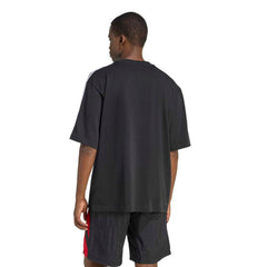 adidas 3-Stripes Oversized Tee - Black
