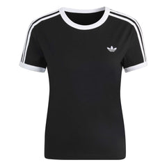 adidas Womens 3-Stripes Slim Tee - Black