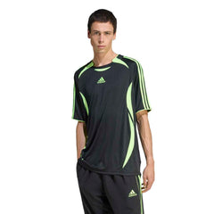 adidas Adicolor Teamgeist Tee - Black / Signal Green