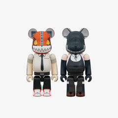 MEDICOM TOY BE@RBRICK CHAINSAW MAN&BOMB 100% 2PACK