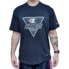 Champion EU Mod Sport Graphic Tee - Nearly Black