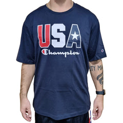 Champion Graphic Summer USA Tee - Navy