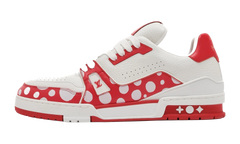 LV Trainer Low "Yayoi Kusama - White Red" 1AB8J7