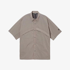 DESCENTE ALLTERRAIN 81 GREYISH RIPSTOP H/S SHIRT