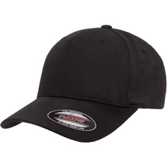 Flexfit Hexa 5 Panel Stretch Fit Cap - Black
