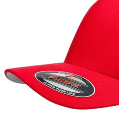 Flexfit Worn By The World Stretch Fit Cap - Red / Silver UV