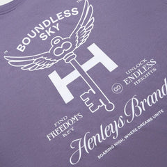 Henleys Boundless Sky Tee - Faded Slate