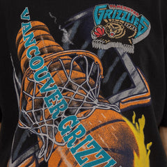 Mitchell & Ness On Fire Hoop Tee Vancouver Grizzlies - Faded Black
